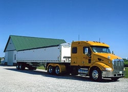 Model 377 Peterbilt tractor and 40 foot timpte trailer